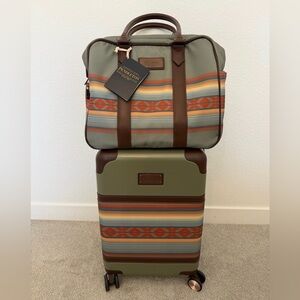 Pendleton Multi Color Mojave Luggage Set Carry On Spinner & Weekend Satchel! NEW